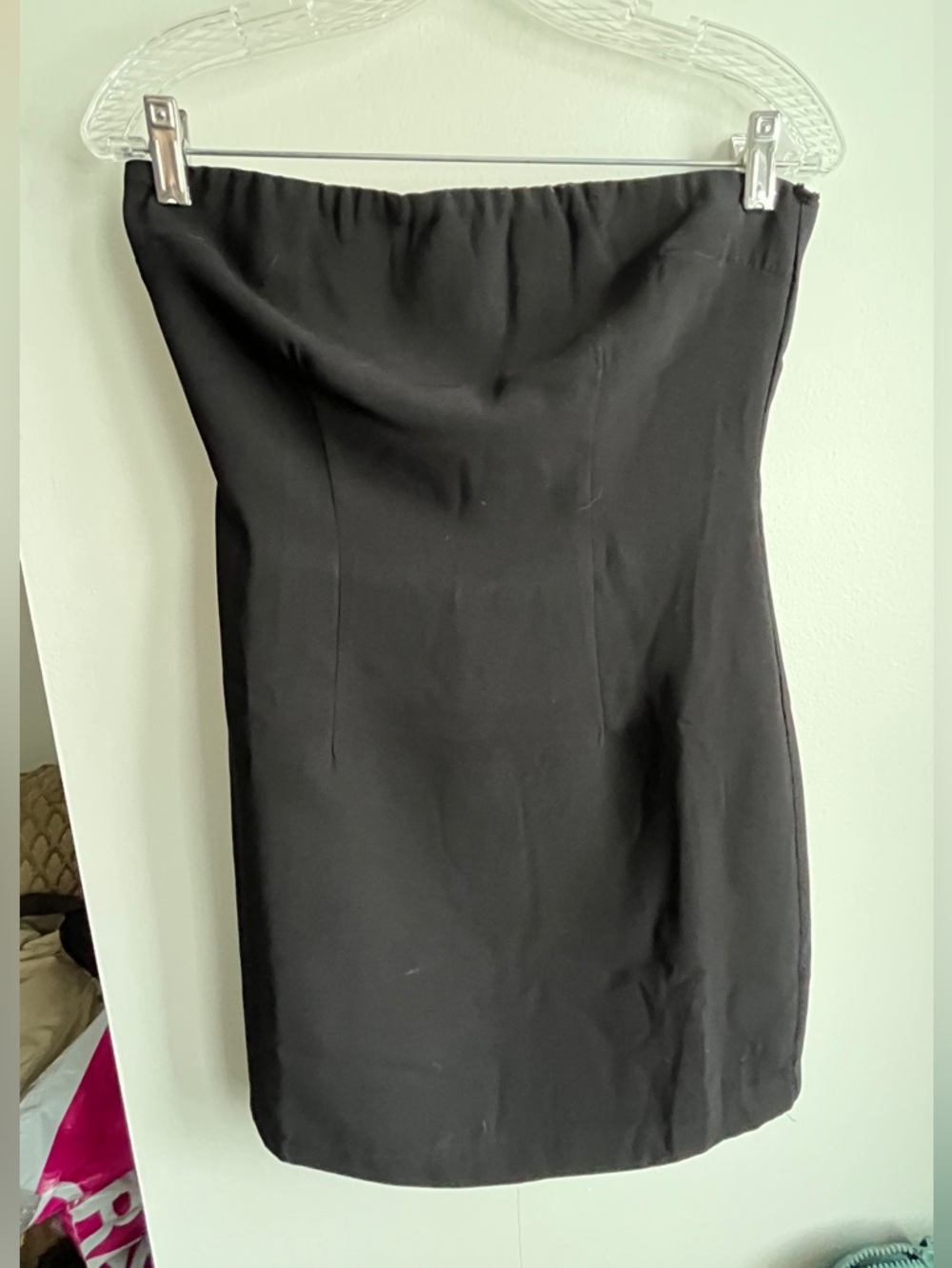 Black Strapless mini dress